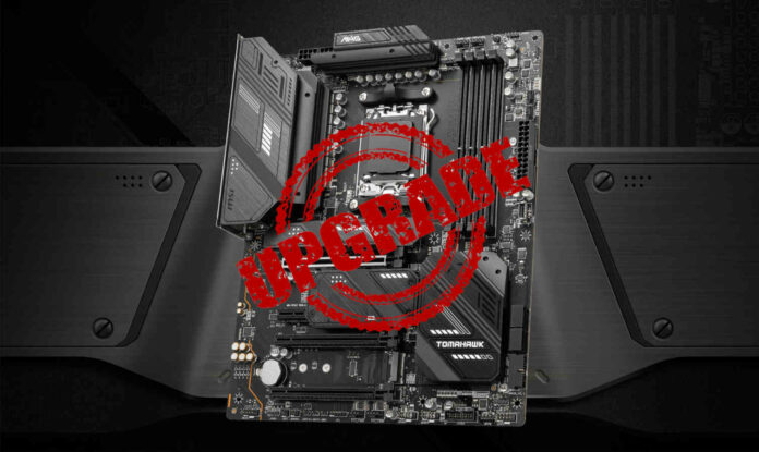 MSI MAG X670E TOMAHAWK motherboard.