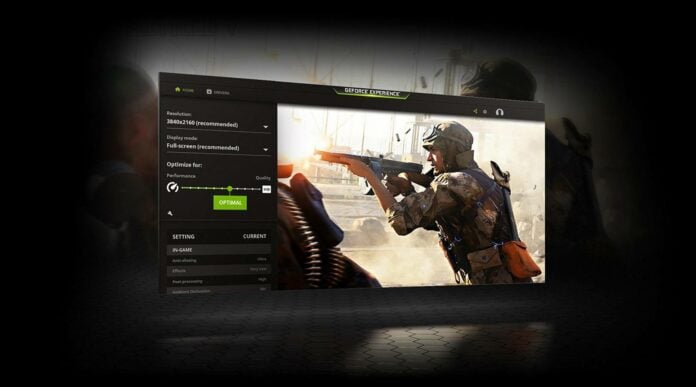 Nvidia GeForce Experience app.