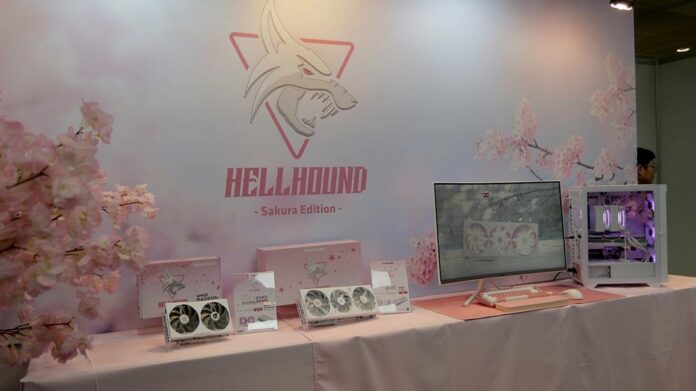 PowerColor Hellhound Sakura graphics cards.
