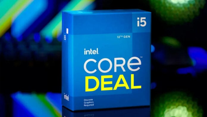 Intel Core i5-12400F is reduced with a new CPU deal.