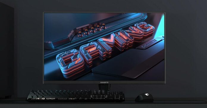 Gigabyte M27UA gaming monitor.