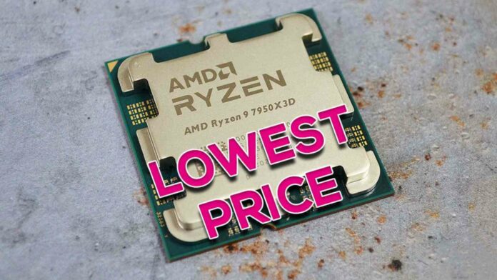 AMD Ryzen 9 7950X3D falls to its lowest price.