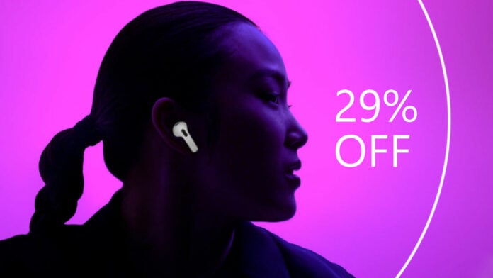 Get up to 29% off Apple AirPods (3rd Gen) wireless earbuds.