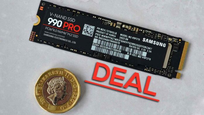 Samsung 990 Pro SSD NVMe deal.