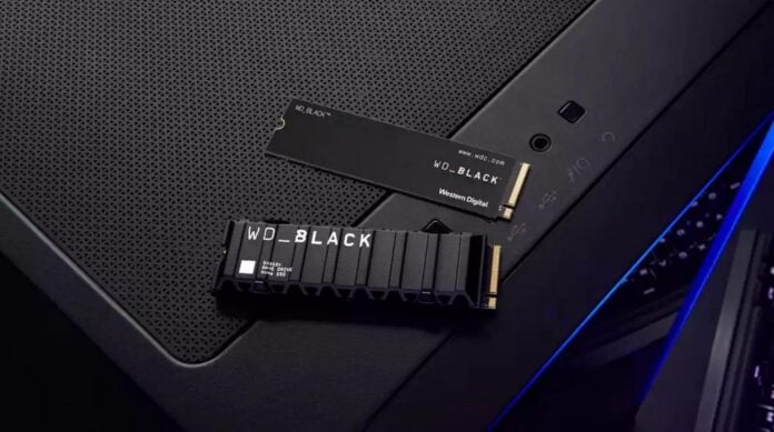 WD SSD with a heatsink.