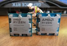 AMD Ryzen 5 9600X vs. AMD Ryzen 5 7600X AMD Ryzen 5 9600X and Ryzen 5 7600X side-by-side.