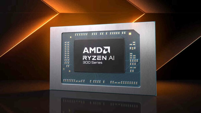 AMD Ryzen AI 300 Series processor.