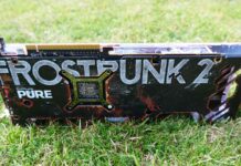 Sapphire Pure Radeon RX 7700 XT Frostpunk 2 Edition review: Bundle up! A picture of the Sapphire Radeon RX 7700 XT Frostpunk 2 in nature.