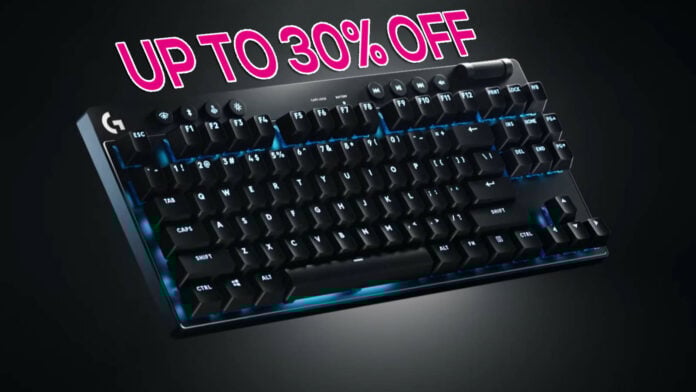 Logitech G Pro X TKL Lightspeed gaming keyboard with 