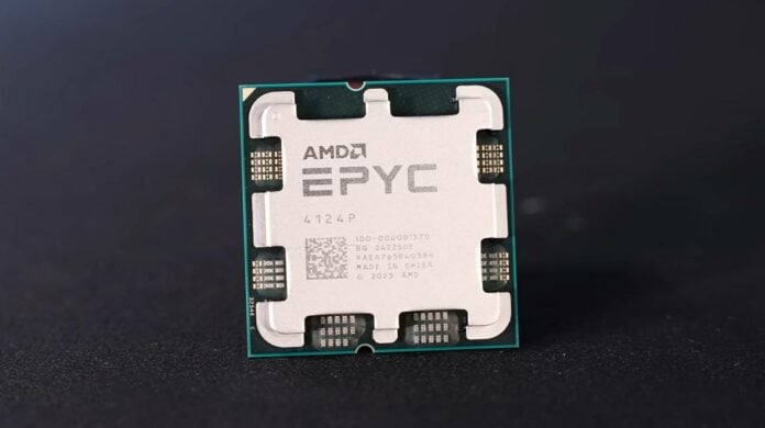 AMD Epyc 4124P CPU.