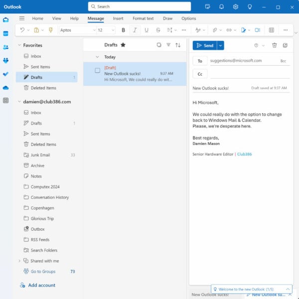 Scripts help you avoid Microsoft's pushy New Outlook on Windows