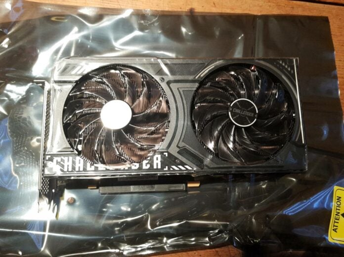 ASRock Intel Arc B570 Challenger graphics card.