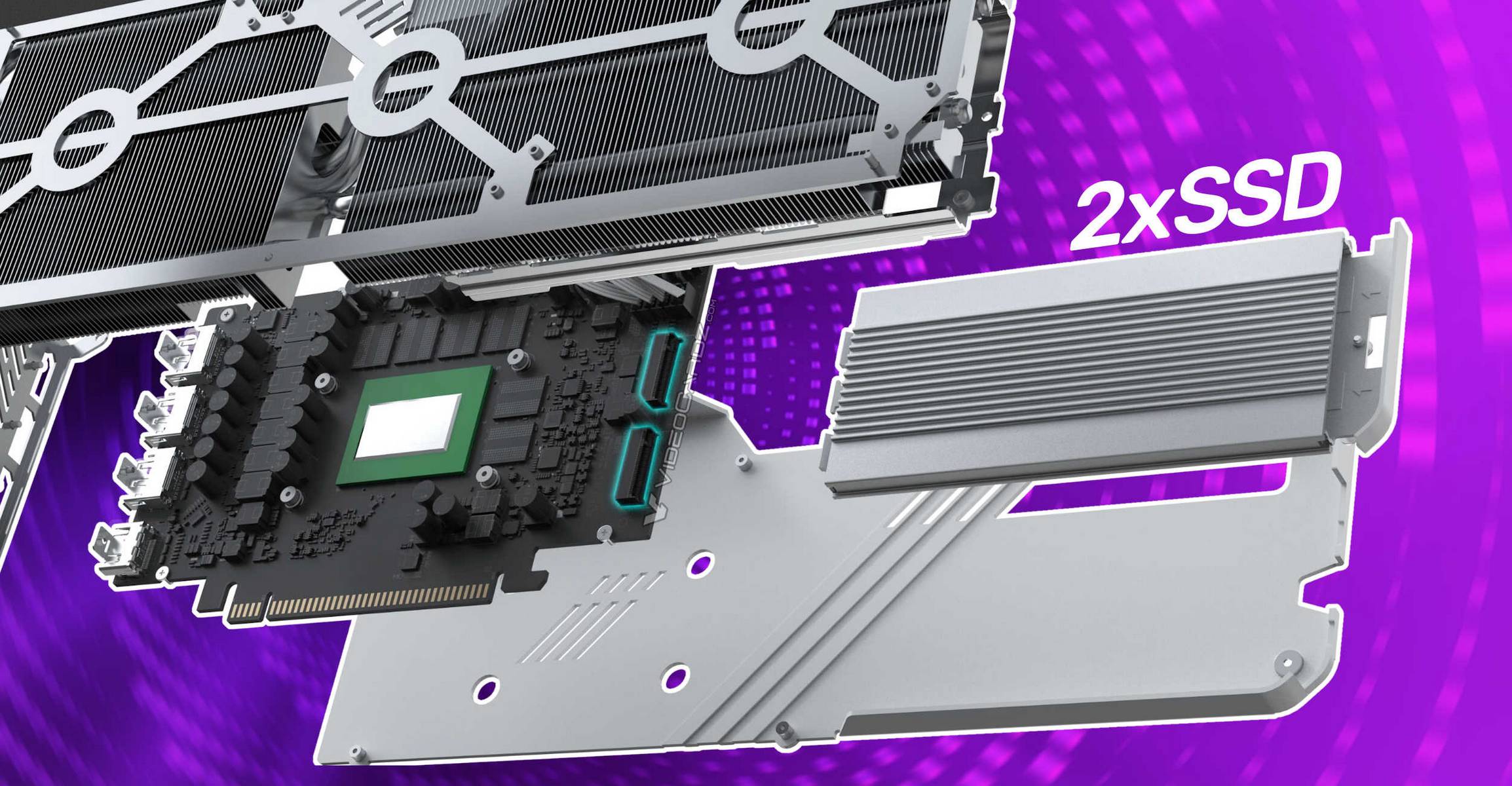 MaxSun Arc B580 stows two M.2 SSD slots to use all PCIe lanes