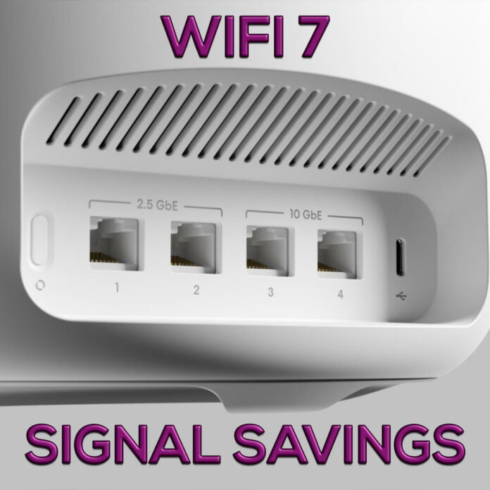 Amazon eero Max 7 WiFi 7 router rear ports.