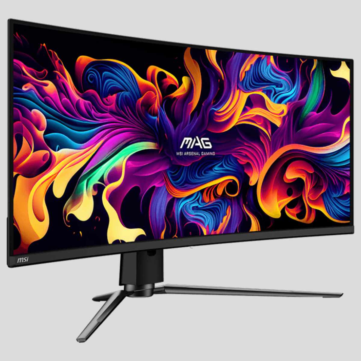 MSI MAG 341CQP QD-OLED gaming monitor.