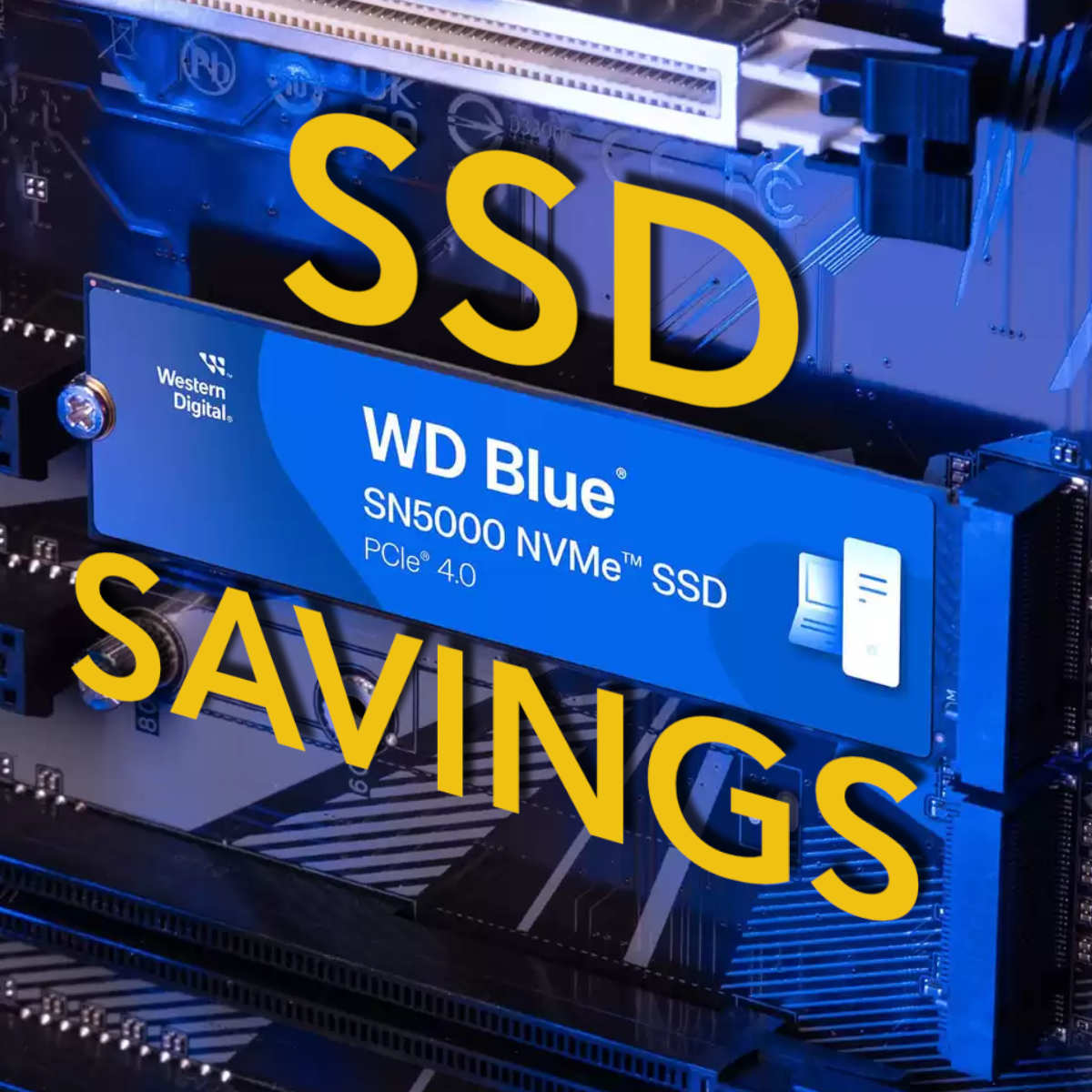 【未使用品】WD Blue SN5000 1TB NVMe SSD Get a dirt-cheap 1TB SSD with this amazing WD Blue SN5000 deal