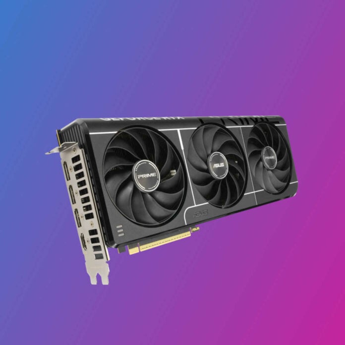 Asus Nvidia RTX 5070 Ti graphics card.