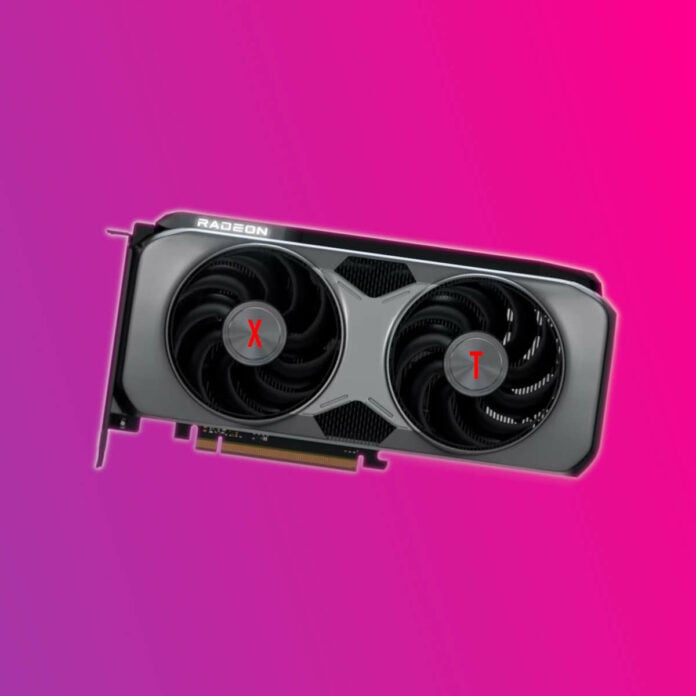 AMD Radeon RX 9000 series graphics card.