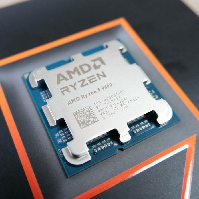 AMD Ryzen 5 9600 CPU.