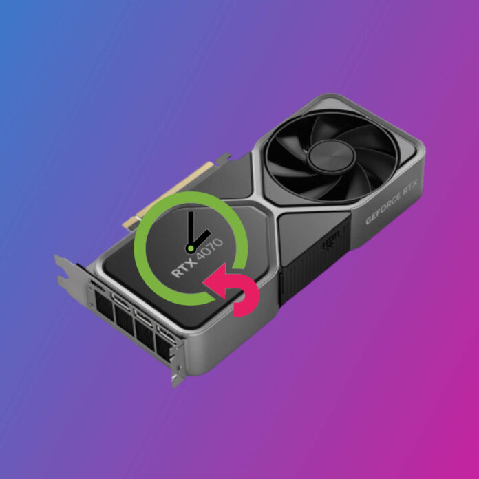 Nvidia RTX 4070 graphics card.