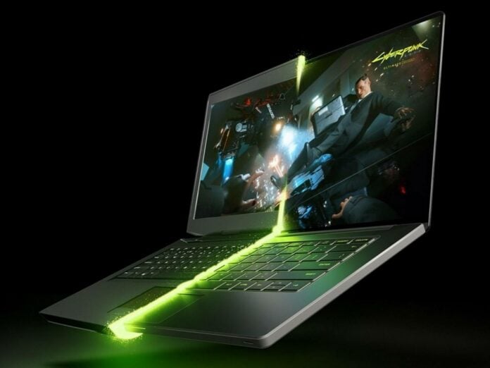 Nvidia RTX 50 Series mobile GPU laptop.