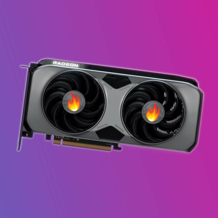 AMD Radeon RX 9000 series graphics card.