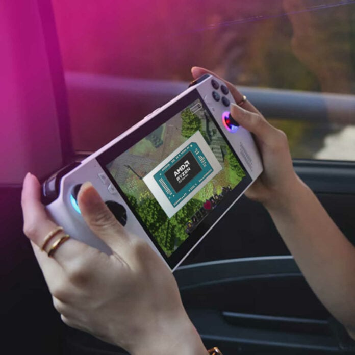 AMD powered gaming handheld.