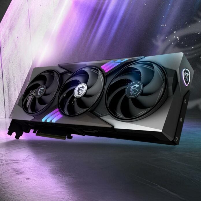 MSI Nvidia RTX 50 graphics card.