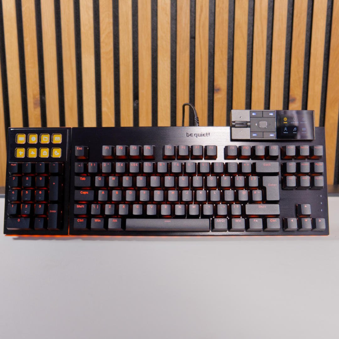 be quiet! Dark Mount facing front, southpaw config.
