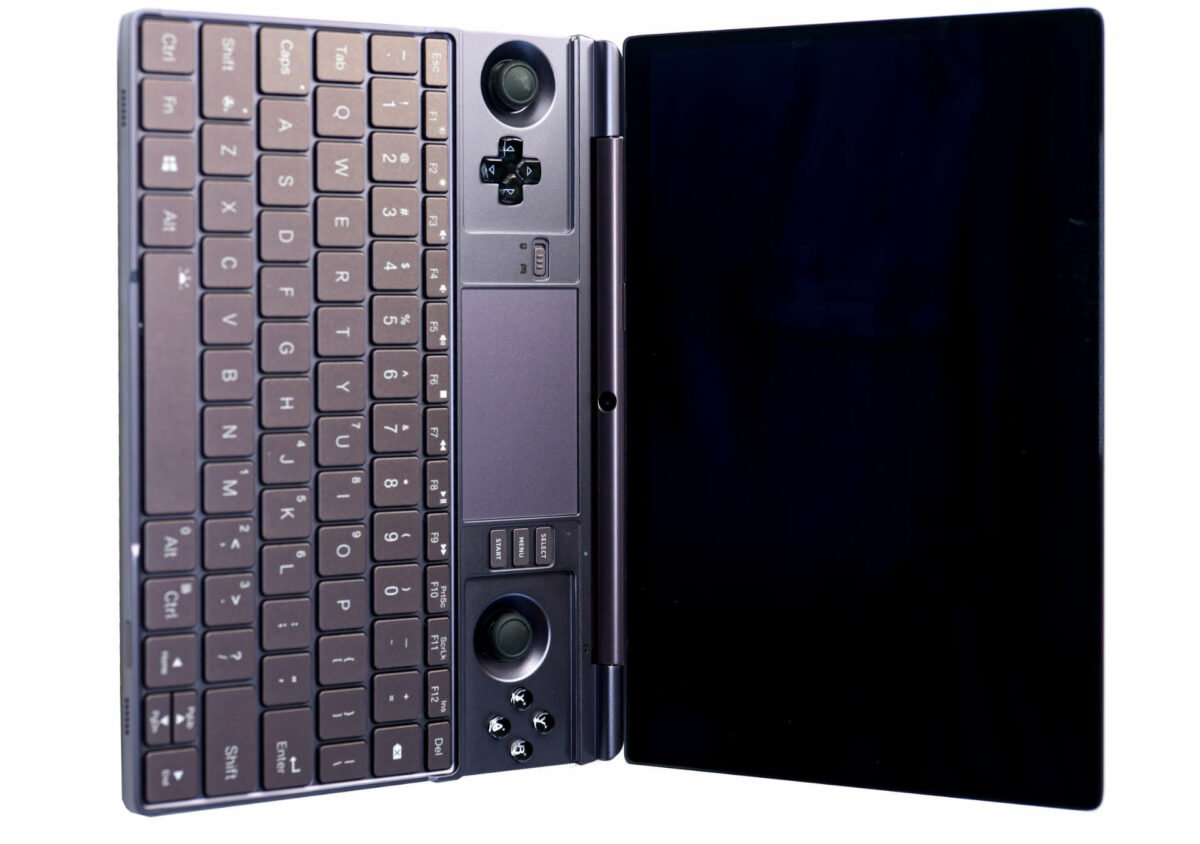 GPD Win Max 2 open clamshell.