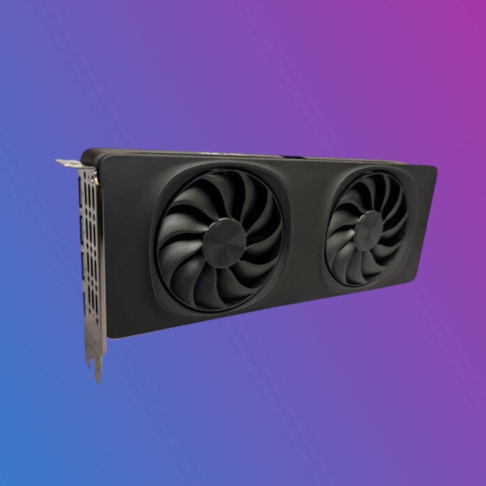 Intel Arc graphics card.