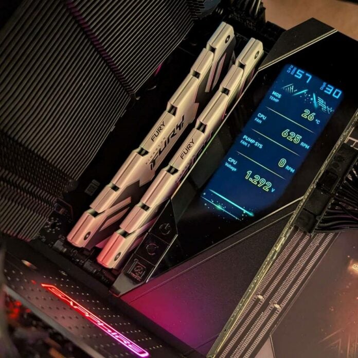 MSI X870E motherboard.