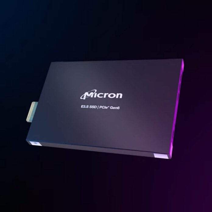 Micron PCIe 6.0 SSD.