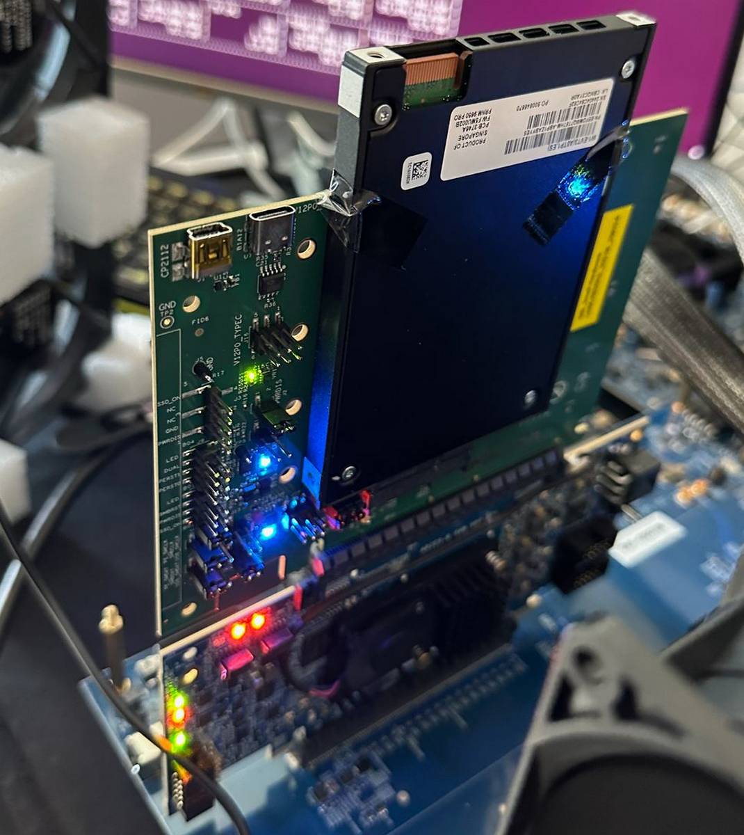 Micron PCIe 6.0 SSD prototype.