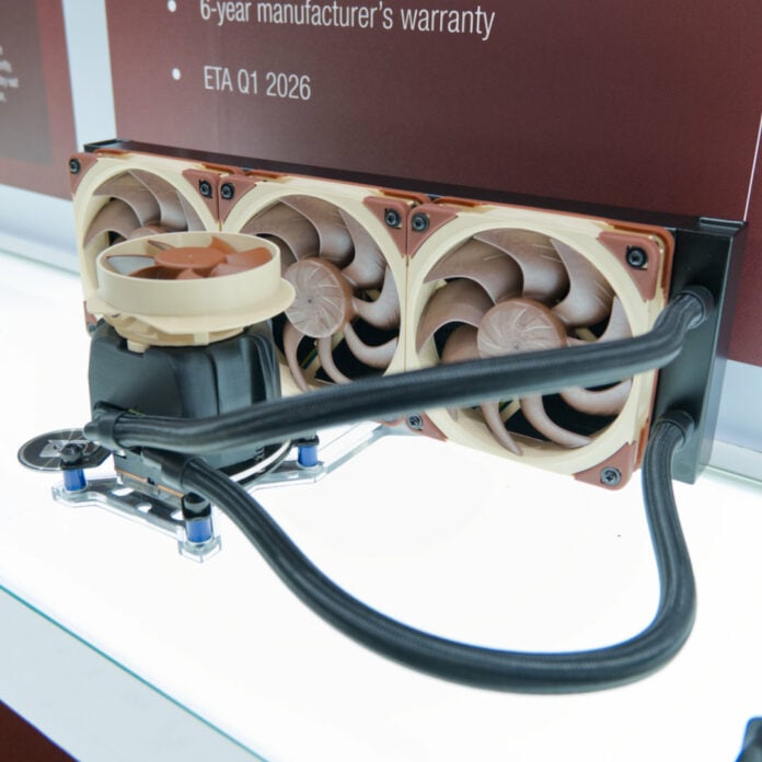 Noctua AIO cooler posing at Computex 2025.