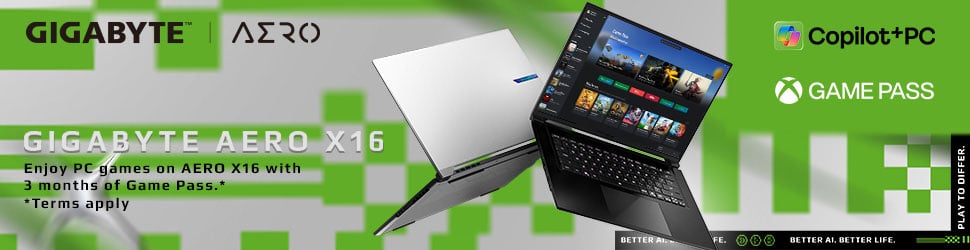 Enjoy PC games on Aero X16 with 3 months of Game Pass
