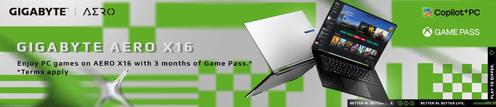 Enjoy PC games on Aero X16 with 3 months of Game Pass