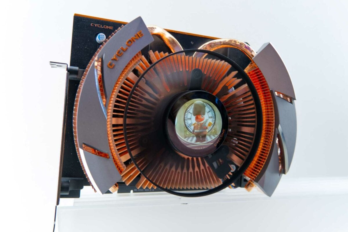 MSI GeForce RTX 5070 Cyclone Visual OC graphics card.
