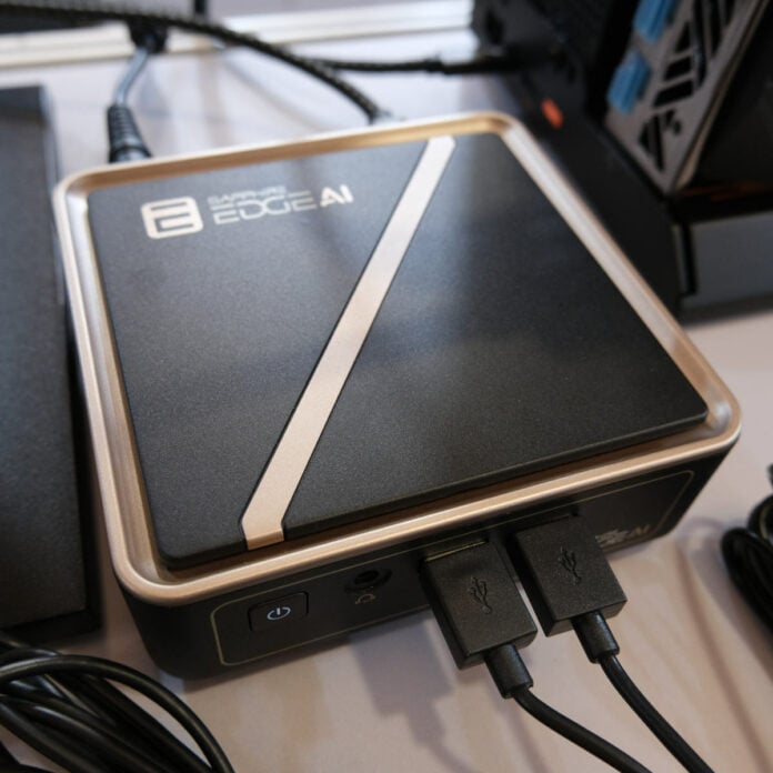 Top-down view of Sapphire Edge AI PC.