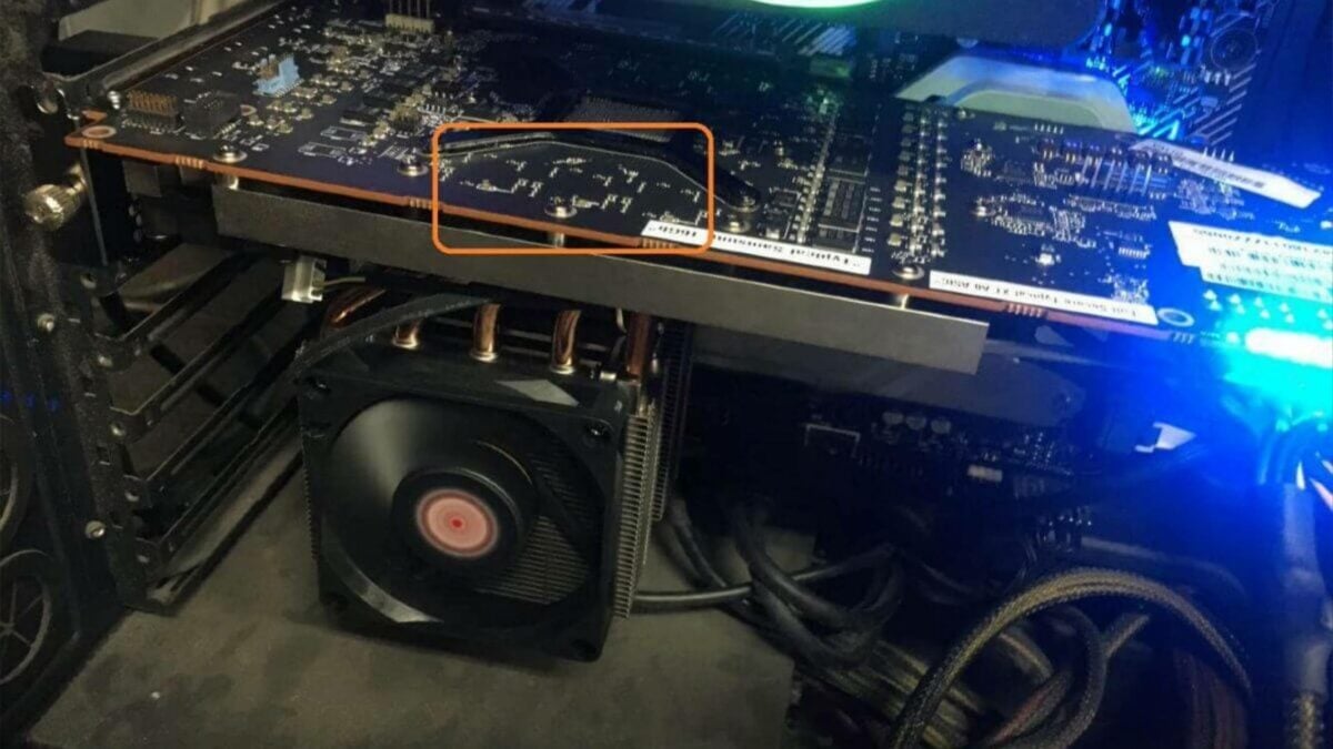 AMD Radeon test bed.