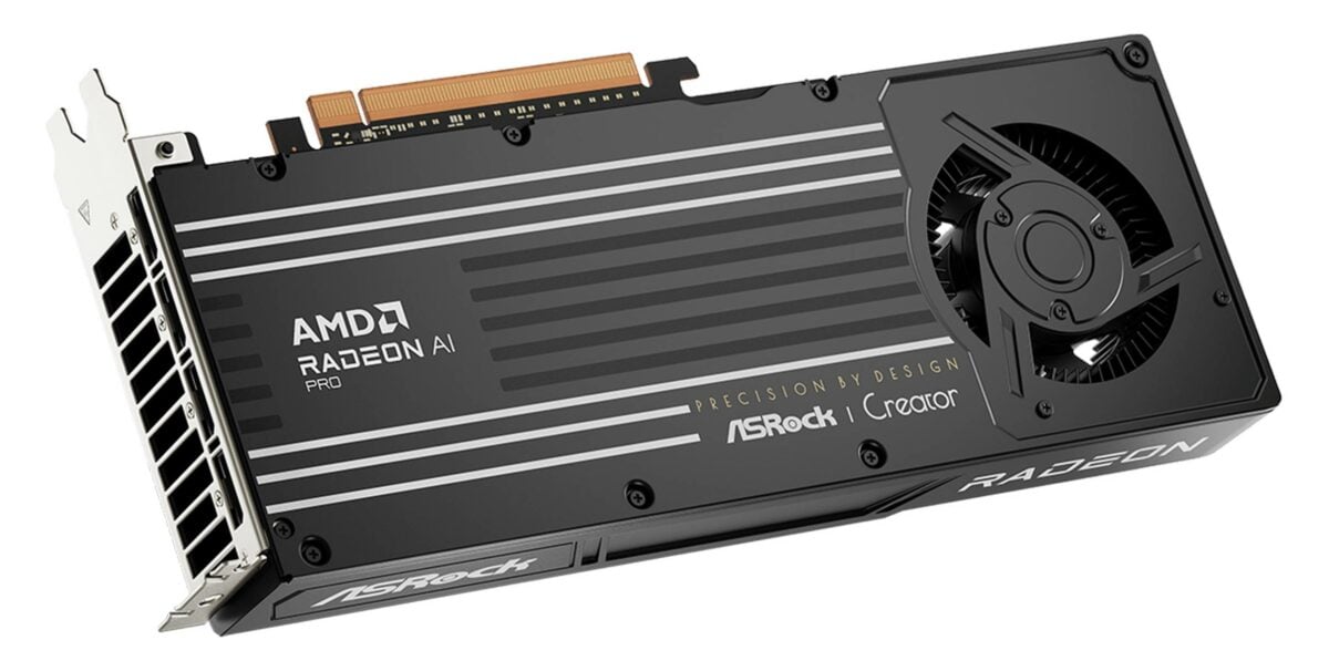 ASRock Radeon AI PRO R9700 Creator 32GB back.