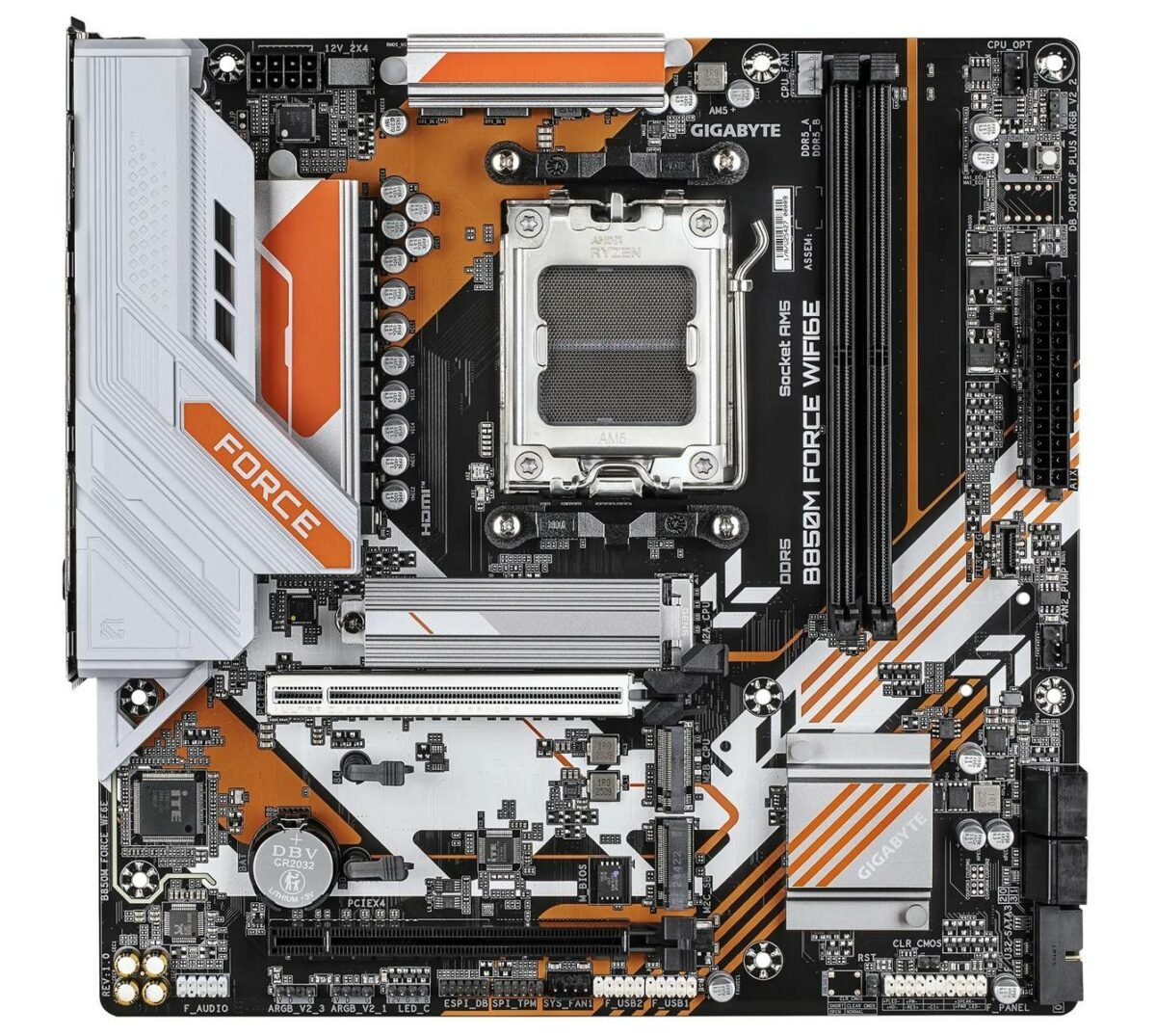 Gigabyte B850M Force WiFi6E motherboard.