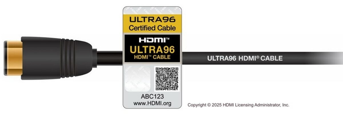 HDMI 2.2 cable compatible with AMD Radeon GPUs.