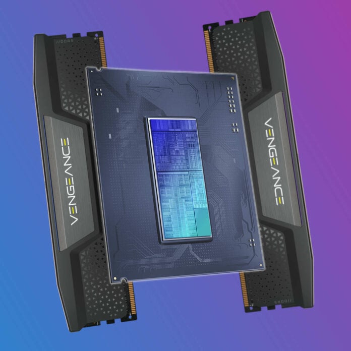 Intel processor alongside DDR5 RAM.