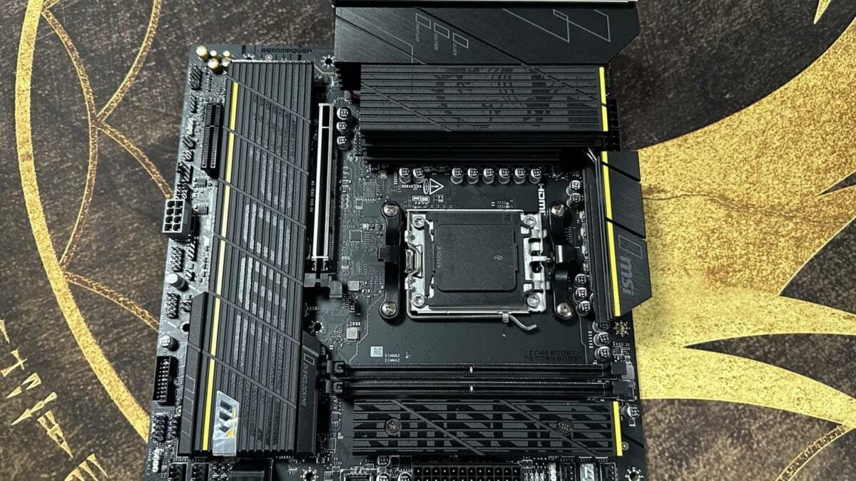 MSI B850 MPower motherboard.