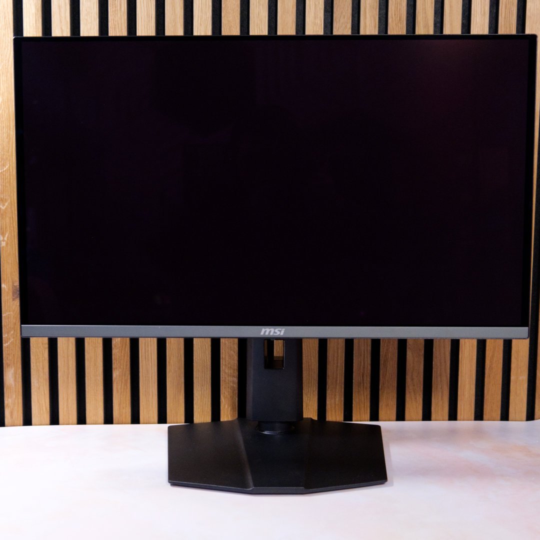 MSI MPG 272URX QD-OLED gaming monitor front.