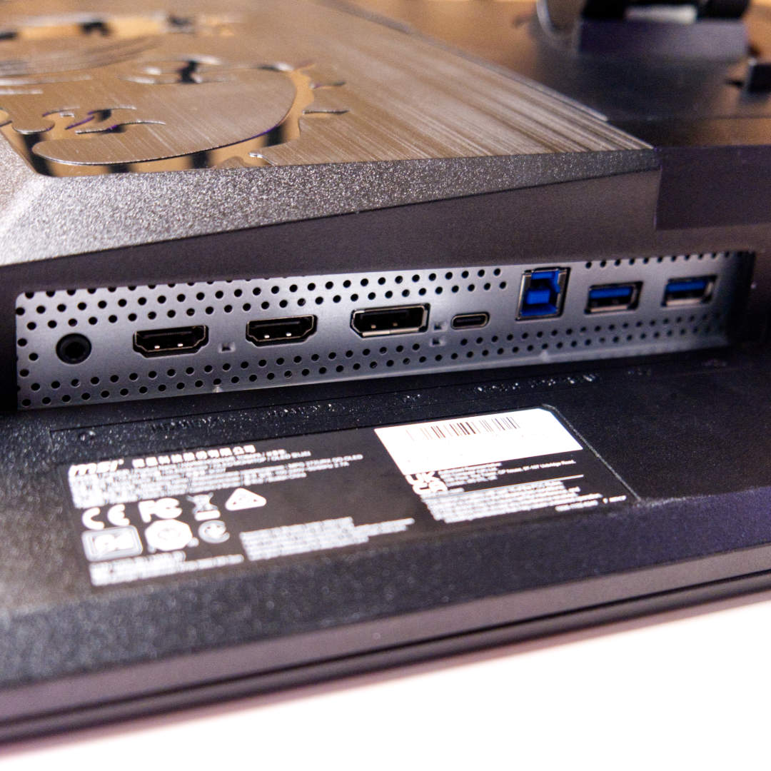 MSI MPG 272URX QD-OLED ports.
