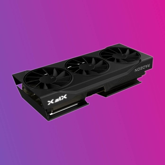 XFX AMD Radeon 9000 graphics card.