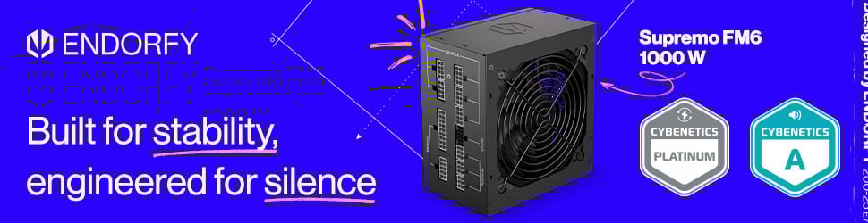 Endorfy Supremo FM6 1000W - Built for stability, engineered for silence