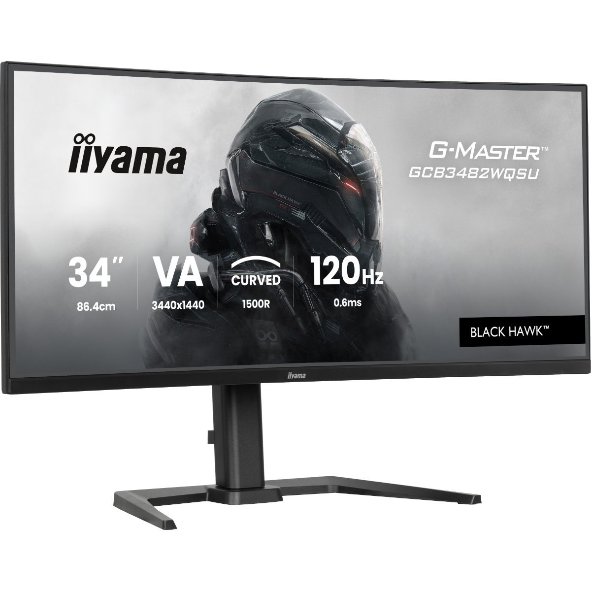 iiyama G-MASTER GCB3482WQSU-B1 against a white background.
